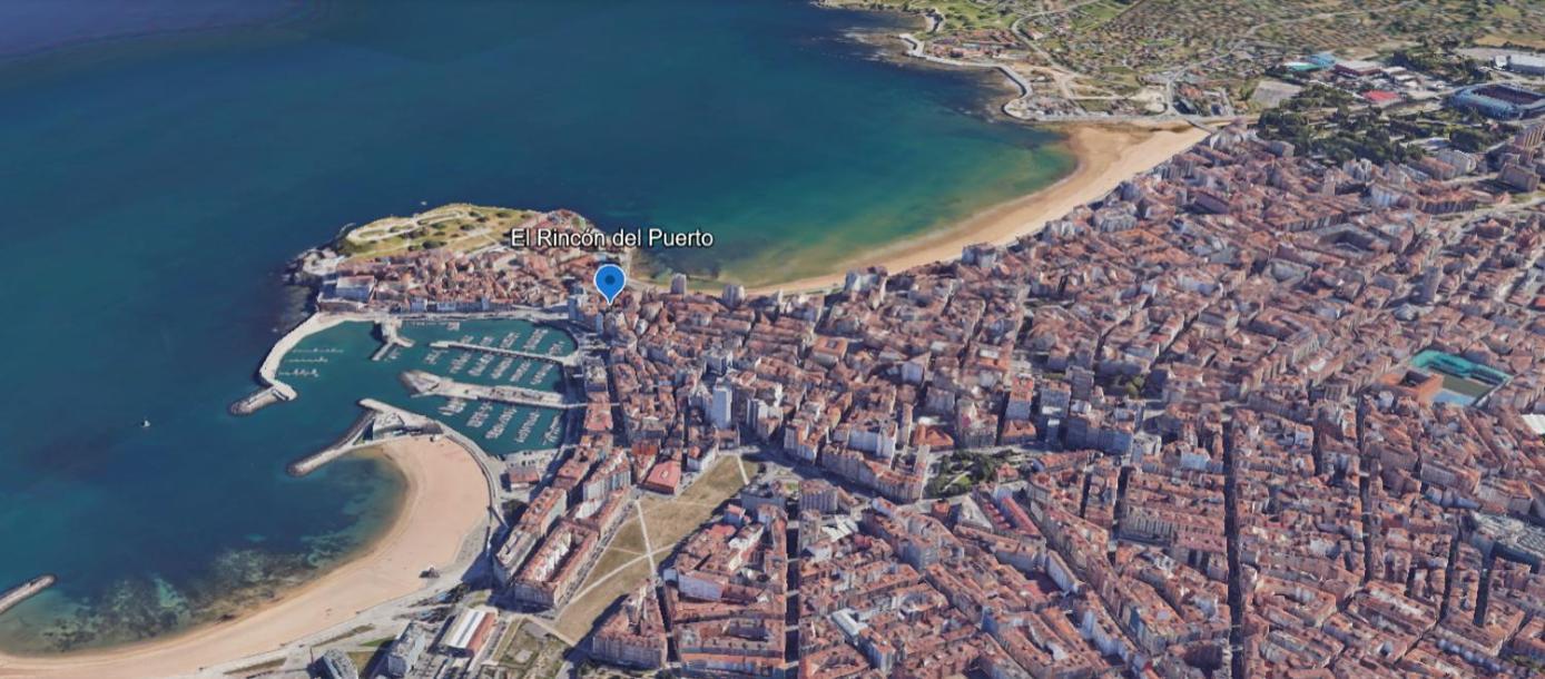 Апартаменты El Rincon Del Puerto Хихон Экстерьер фото